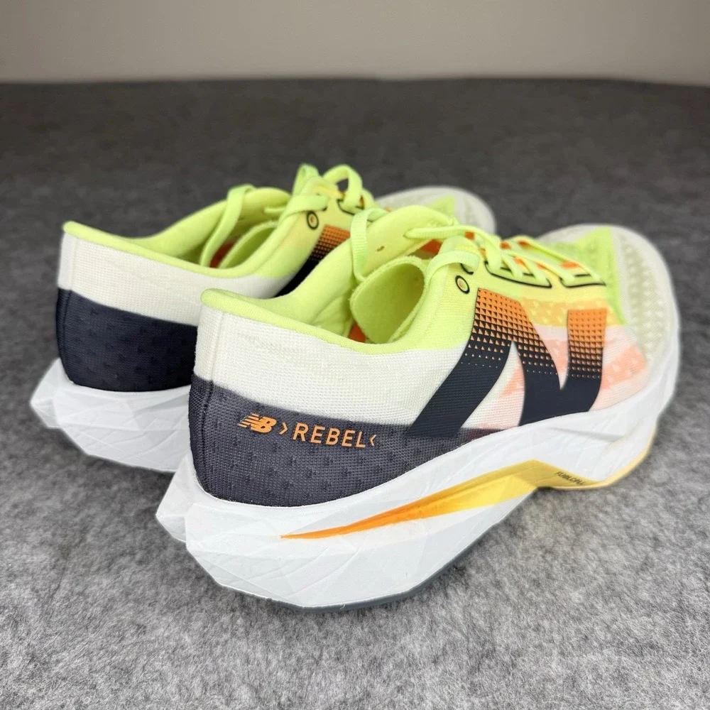 New Balance FuelCell Rebel v4 Mens Size 10 White Athletic Running Shoes Sneakers